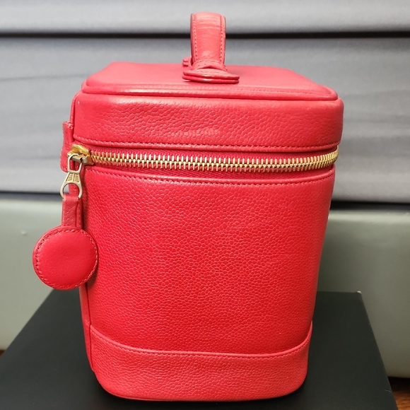 Chanel Red Vanity Bag - Picture 2 of 11